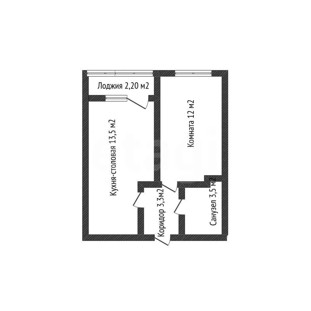 1-к квартира, 32.4м² (Тепличная улица, 62/1) - миниатюра 10