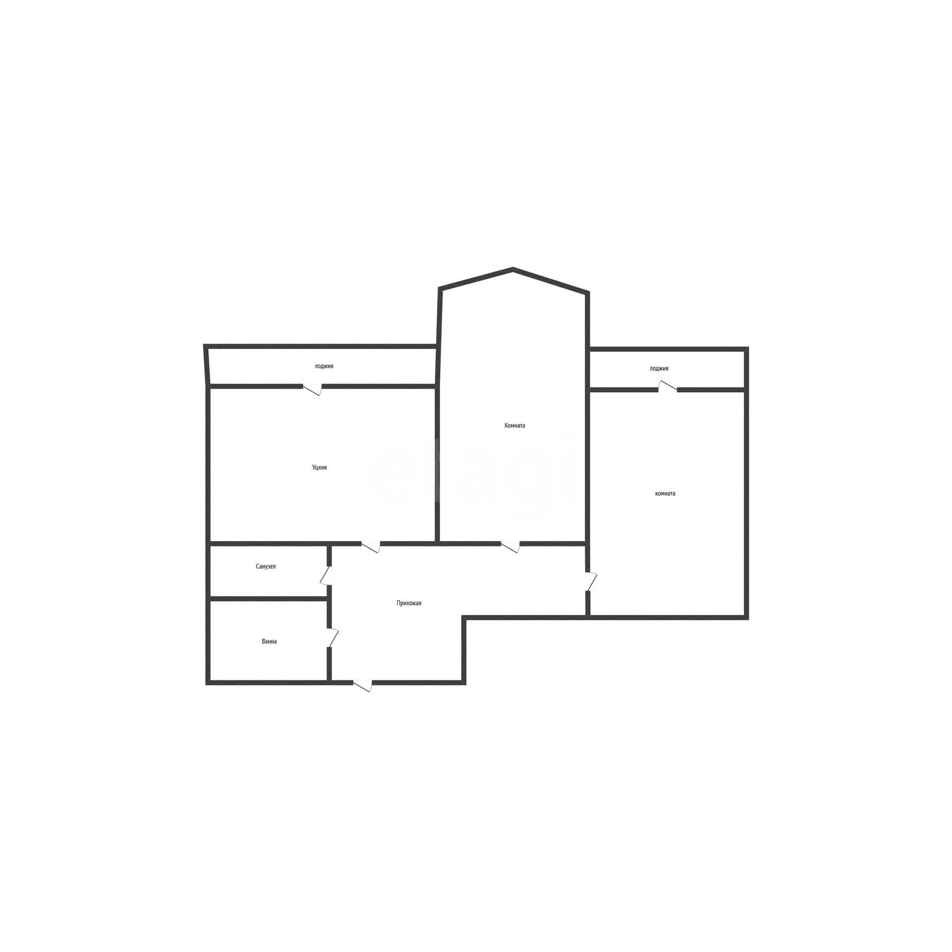 2-к квартира, 61.2м² (Минская улица, 122/13) - миниатюра 35