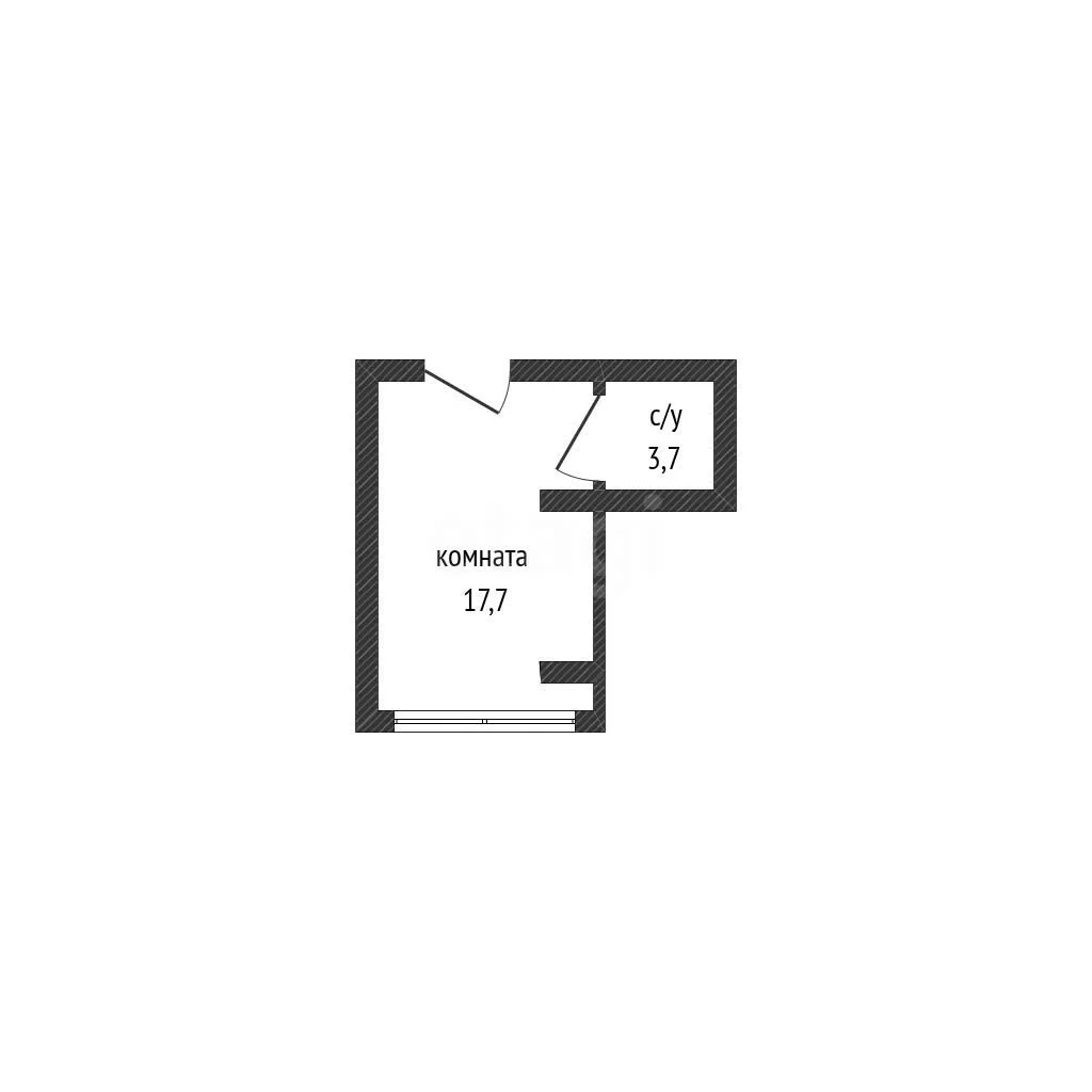 Студия, 19.5м² (улица Даниила Смоляна, 65к2) - миниатюра 8