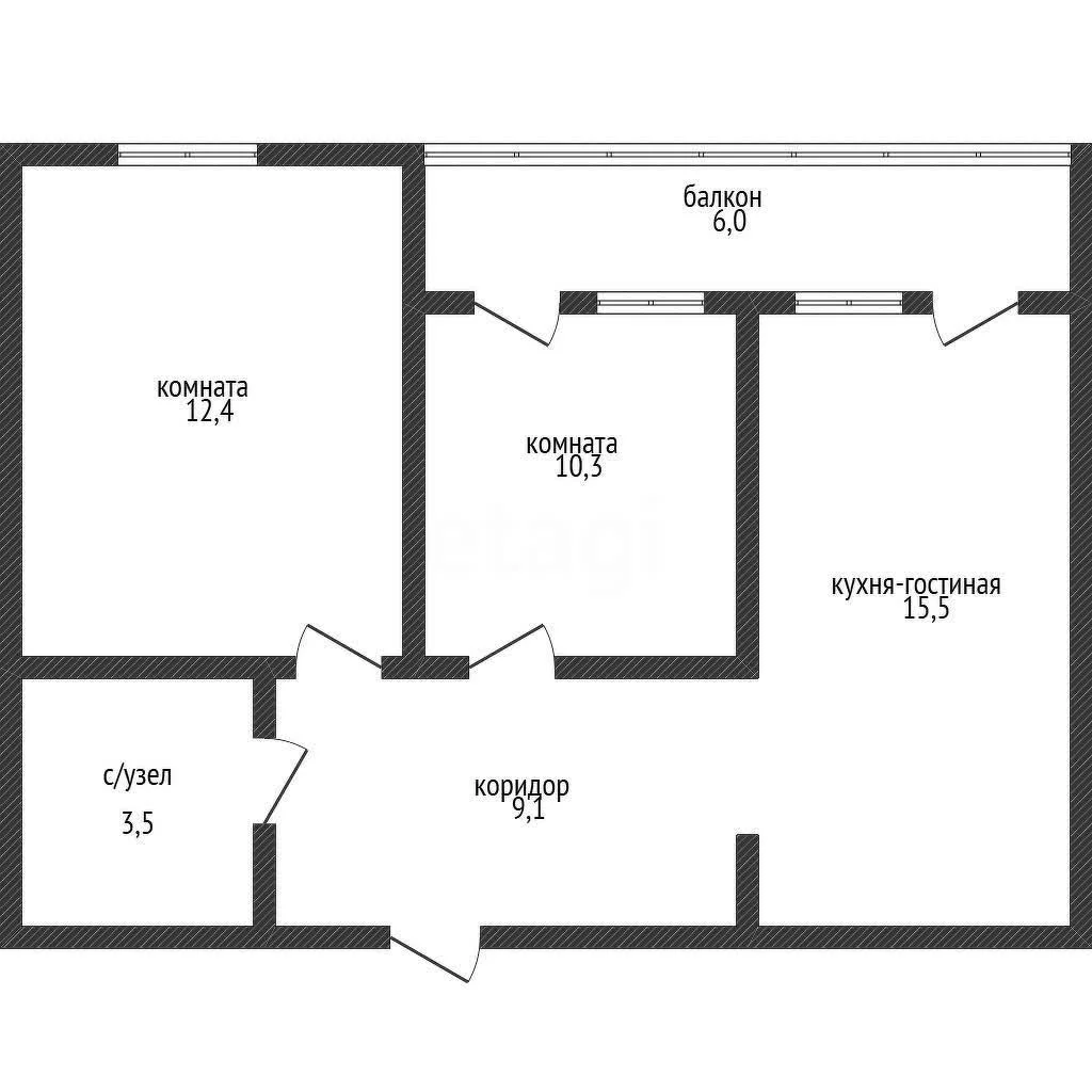 2-к квартира, 50.9м² (улица Ивана Беличенко, 103) - миниатюра 33
