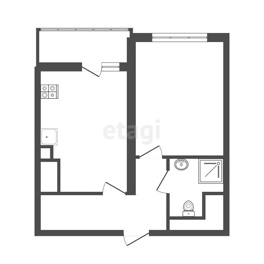 1-к квартира, 39.9м² (Черниговская улица, 1) - миниатюра 14