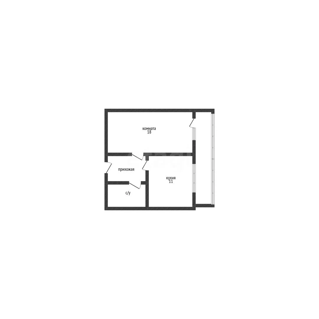 1-к квартира, 36.6м² (Черкасская улица, 133) - миниатюра 6