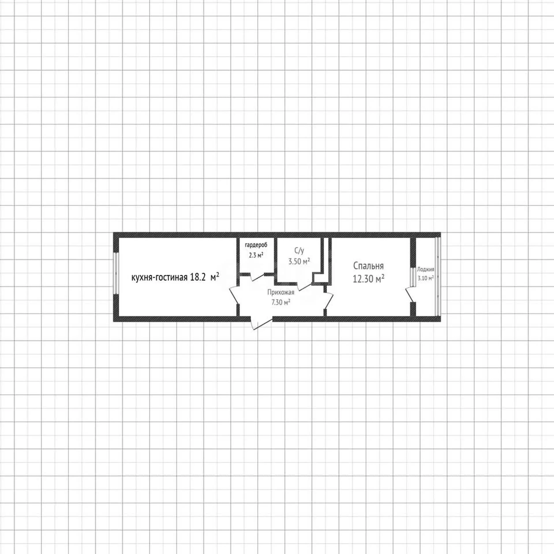 2-к квартира, 43.6м² (Душистая улица, 60к2) - миниатюра 19