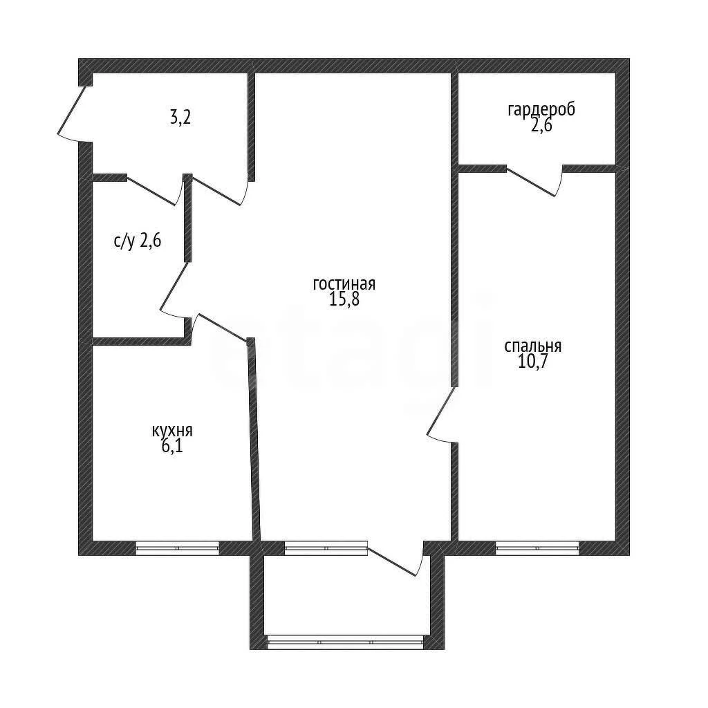 2-к квартира, 48м² (улица Котовского, 90) - миниатюра 9