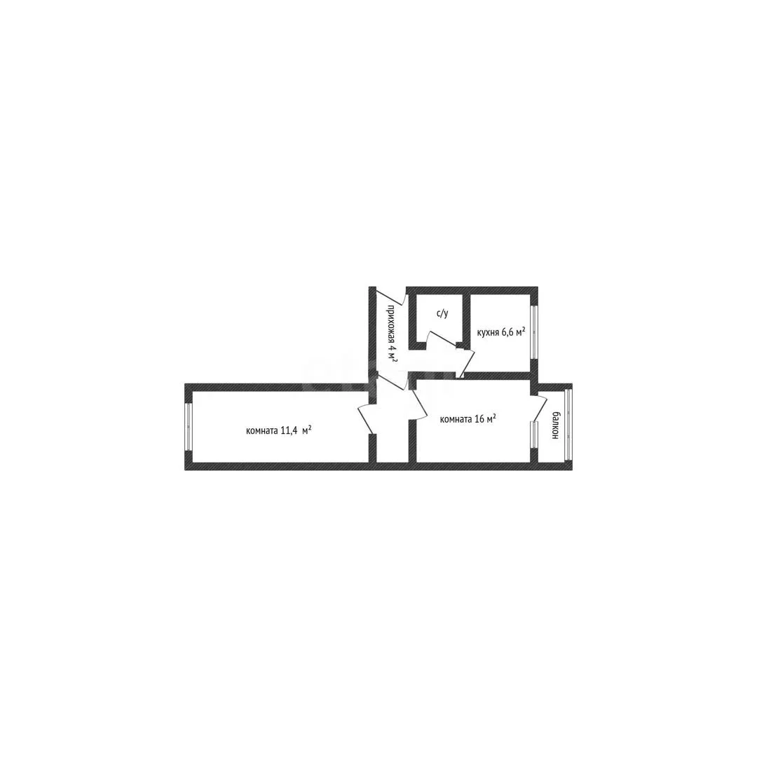 2-к квартира, 40.5м² (Пригородная улица, 2) - миниатюра 14