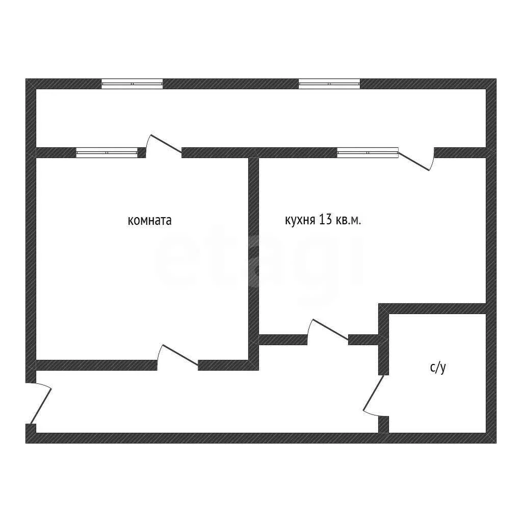 1-к квартира, 39м² (Минская улица, 65) - миниатюра 18