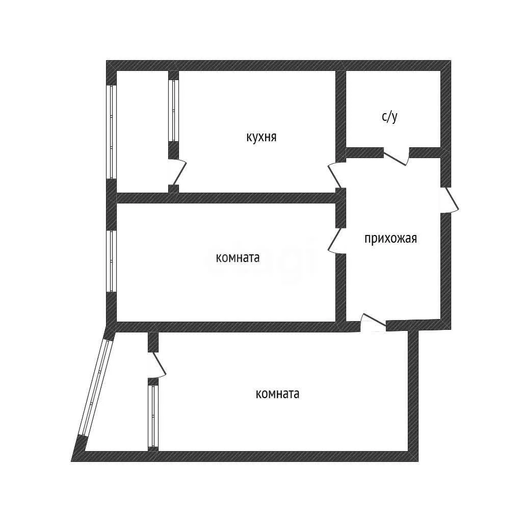 2-к квартира, 57.9м² (Адмиралтейский бульвар, 3) - миниатюра 5