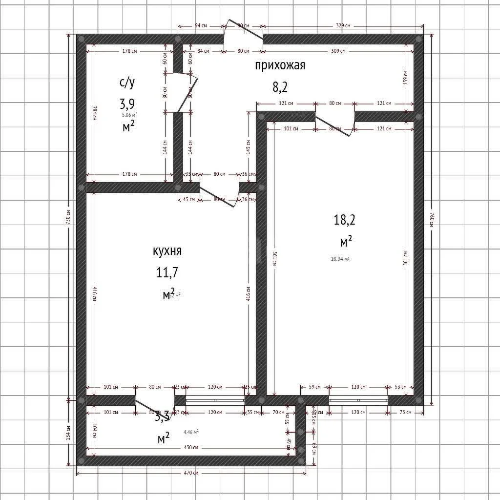 1-к квартира, 42м² (улица Евгении Жигуленко, 4) - миниатюра 16