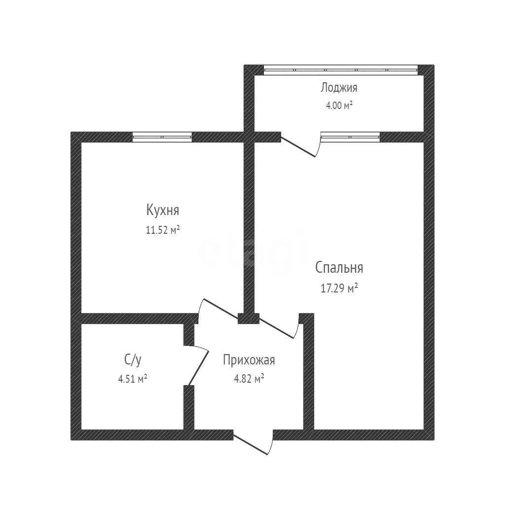 1-к квартира, 43.4м² (улица Снесарева, 10/1) - миниатюра 15