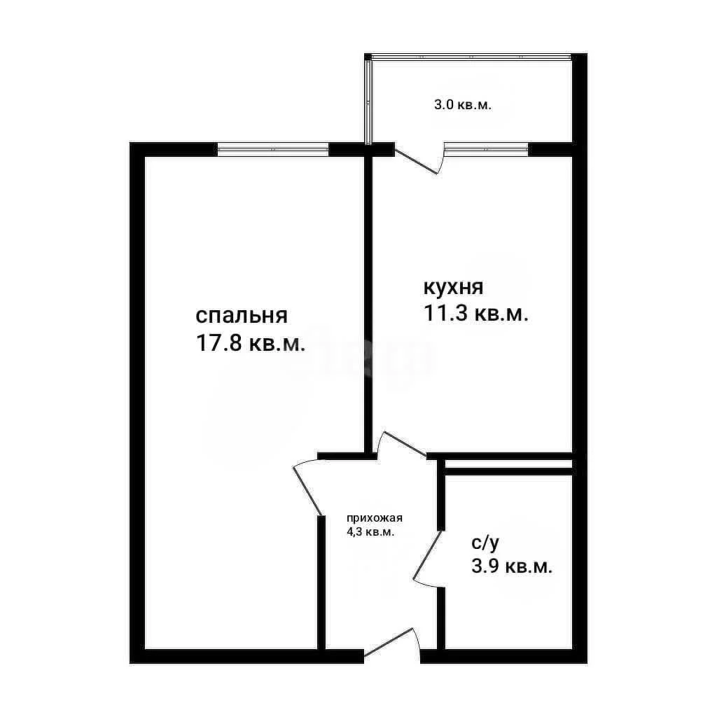 1-к квартира, 37.3м² (улица имени А.Н. Лодыгина, 6к7) - изображение 1