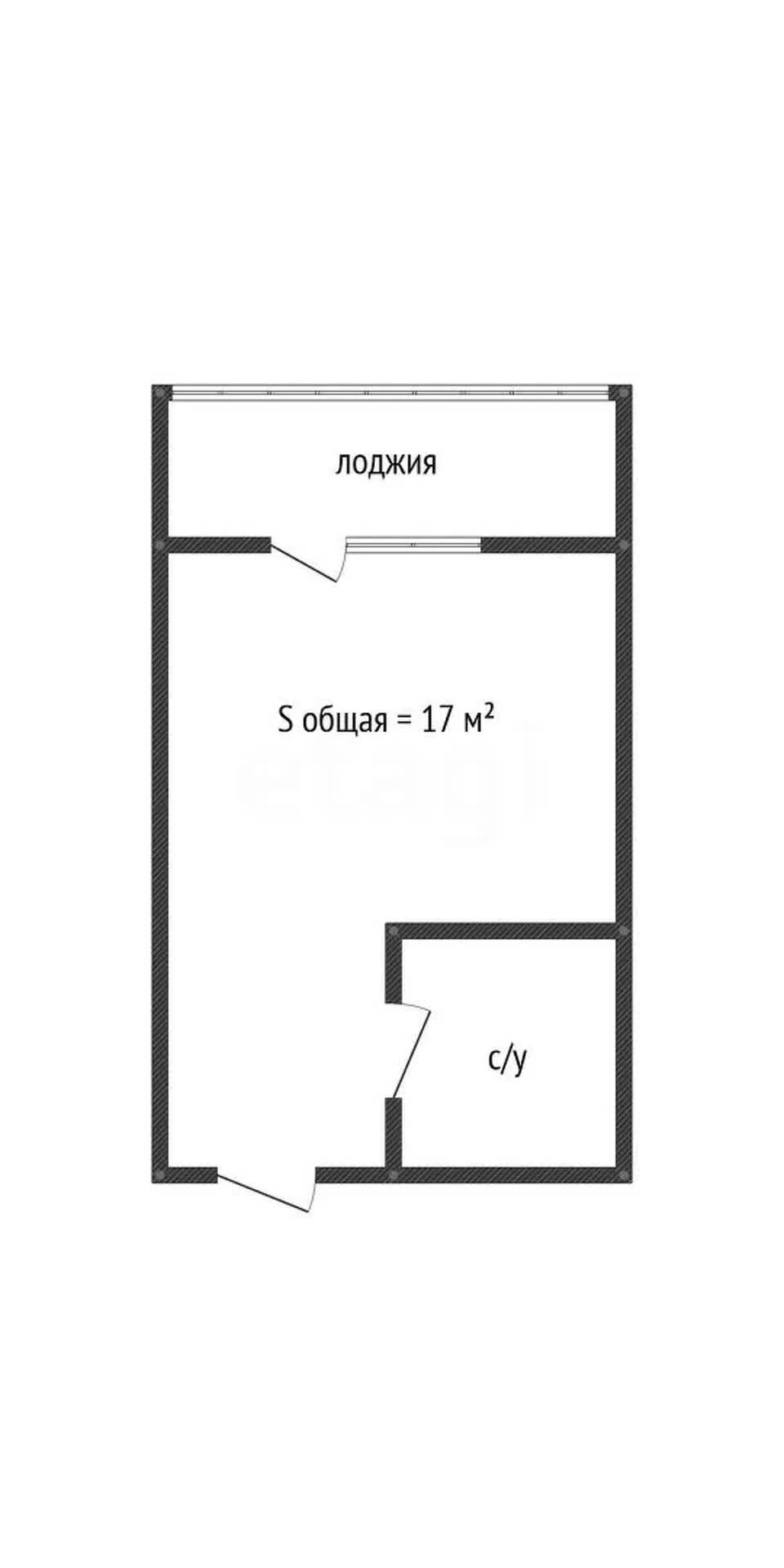 Студия, 17м² (улица Заводовского, 20) - миниатюра 20
