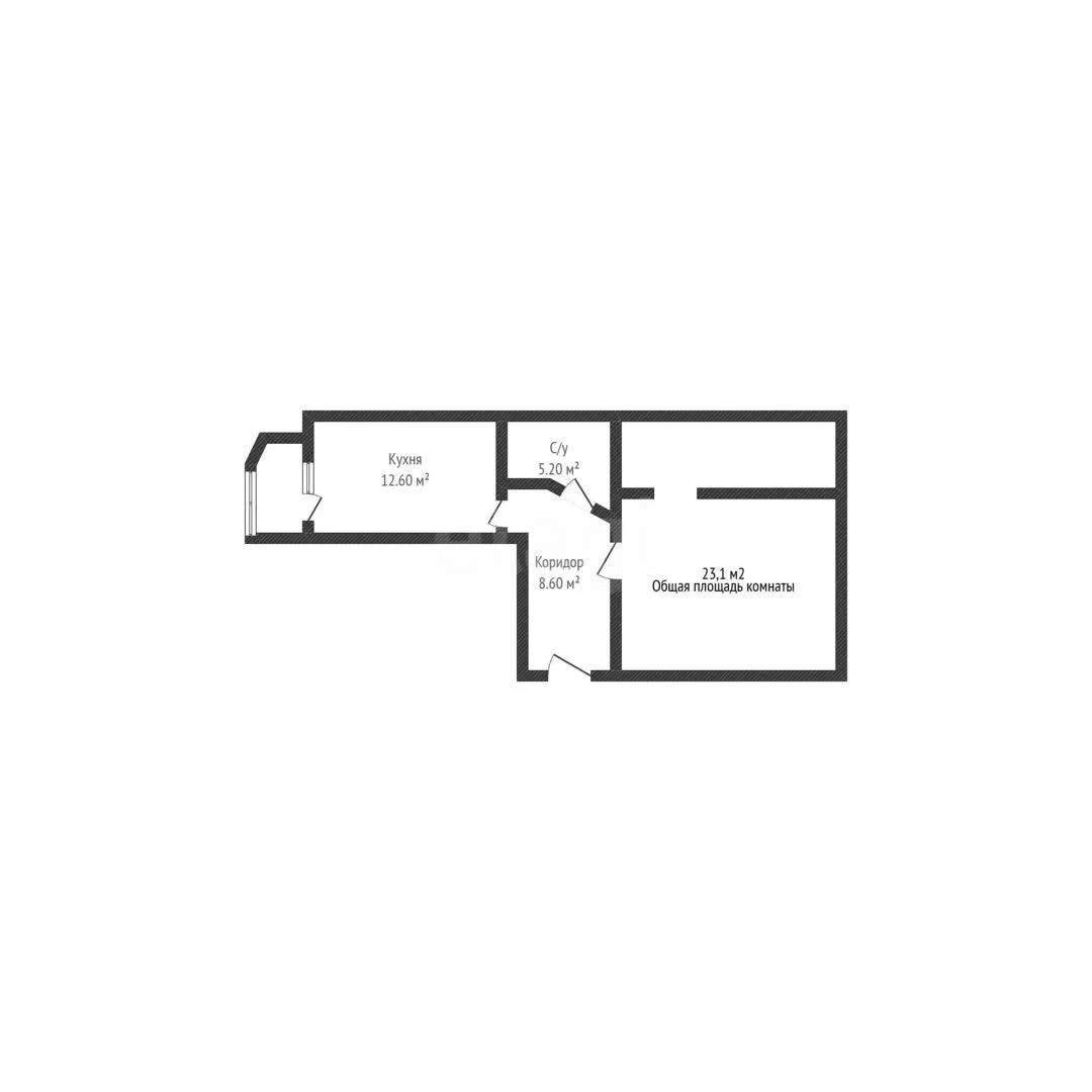 1-к квартира, 49.5м² (улица Есенина, 30б) - миниатюра 25