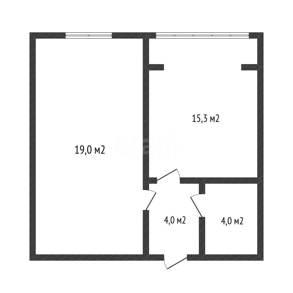 1-к квартира, 41.4м² (улица Гагарина, 148к2) - миниатюра 19