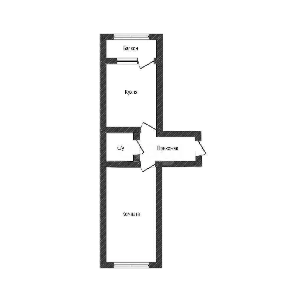 1-к квартира, 40.4м² (Бжегокайская улица, 29/1б) - миниатюра 15