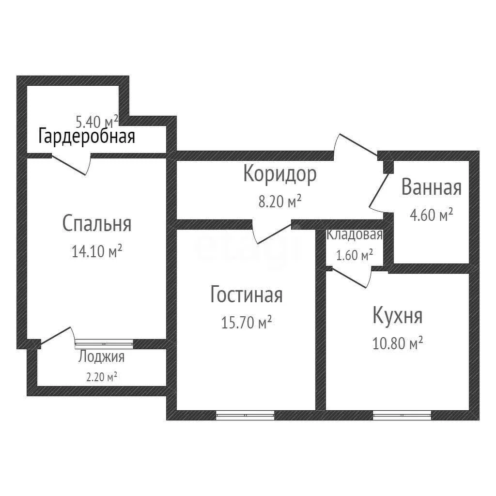 2-к квартира, 60.4м² (Сормовская улица, 218) - миниатюра 27