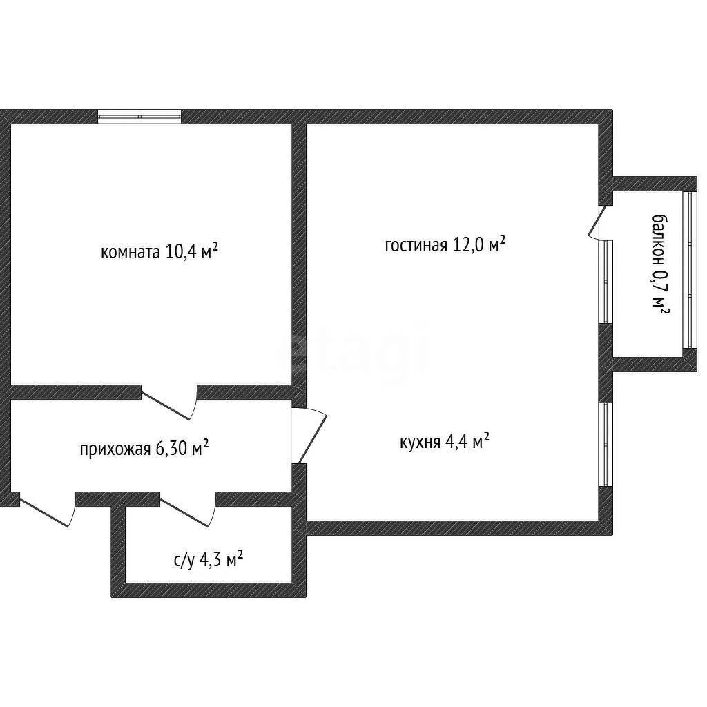 1-к квартира, 37.4м² (улица имени Туполева А.Н., 3) - миниатюра 16