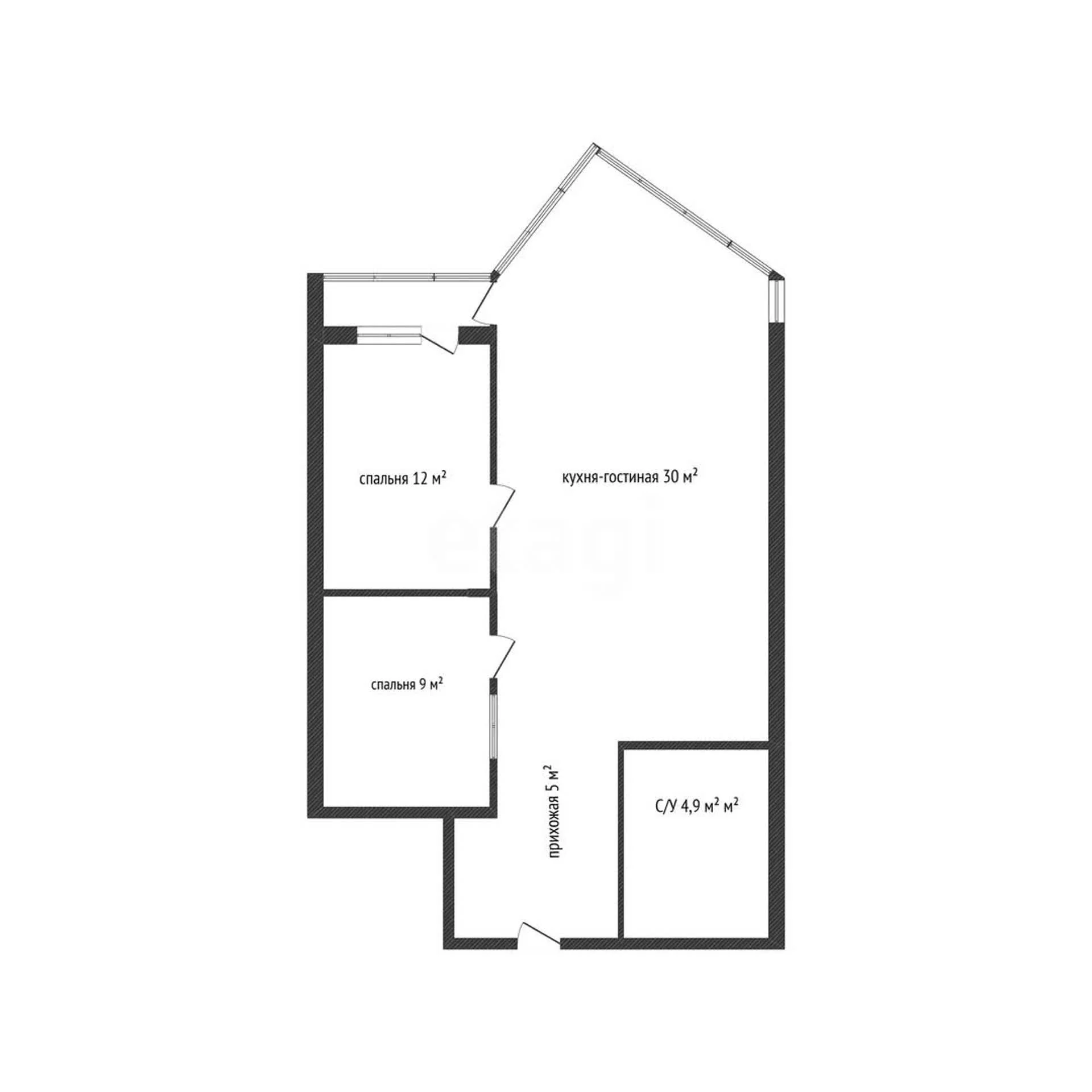 2-к квартира, 74м² (Совхозная улица, 1к1) - миниатюра 33