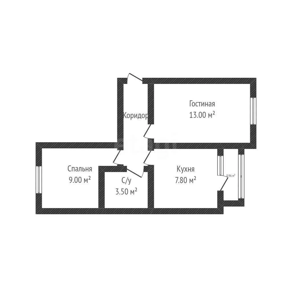 2-к квартира, 41.7м² (улица Ивана Кулибина, 2) - миниатюра 12