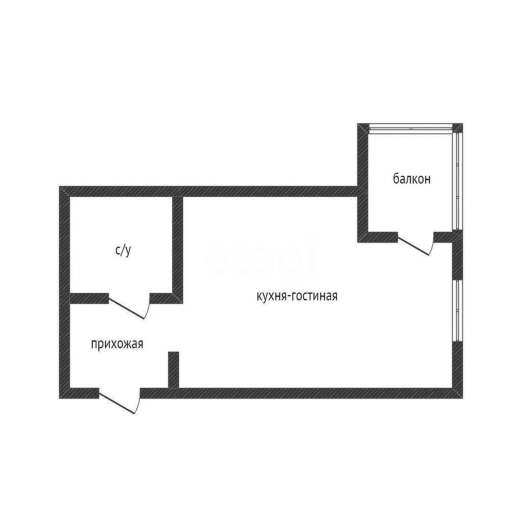 Студия, 27.5м² (Карпатская улица, 5) - миниатюра 18