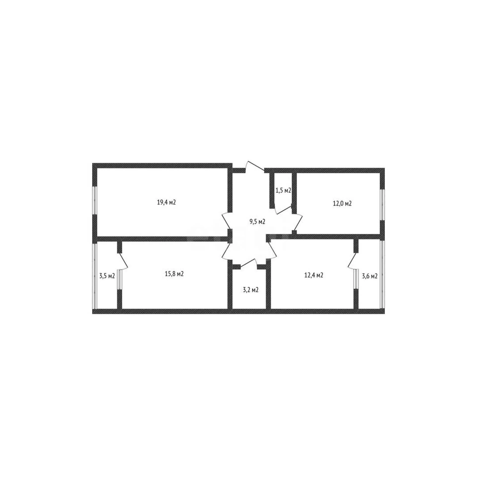 3-к квартира, 73.8м² (Бжегокайская улица, 90/3к1) - миниатюра 22