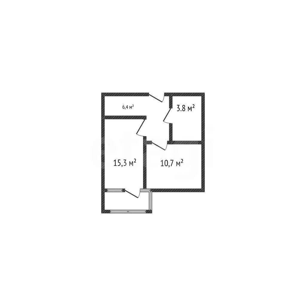 1-к квартира, 36.2м² (улица имени Героя Георгия Бочарникова, 4к1) - изображение 1