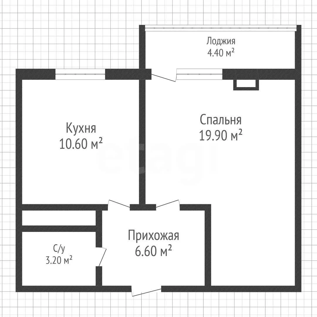 1-к квартира, 40.3м² (улица Дмитрия Благоева, 29к3) - изображение 1