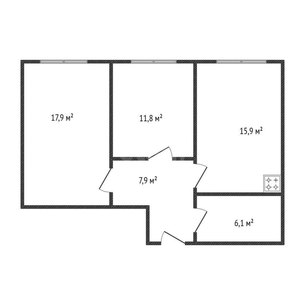 2-к квартира, 60м² (улица Тургеневское Шоссе, 1гк1) - миниатюра 10