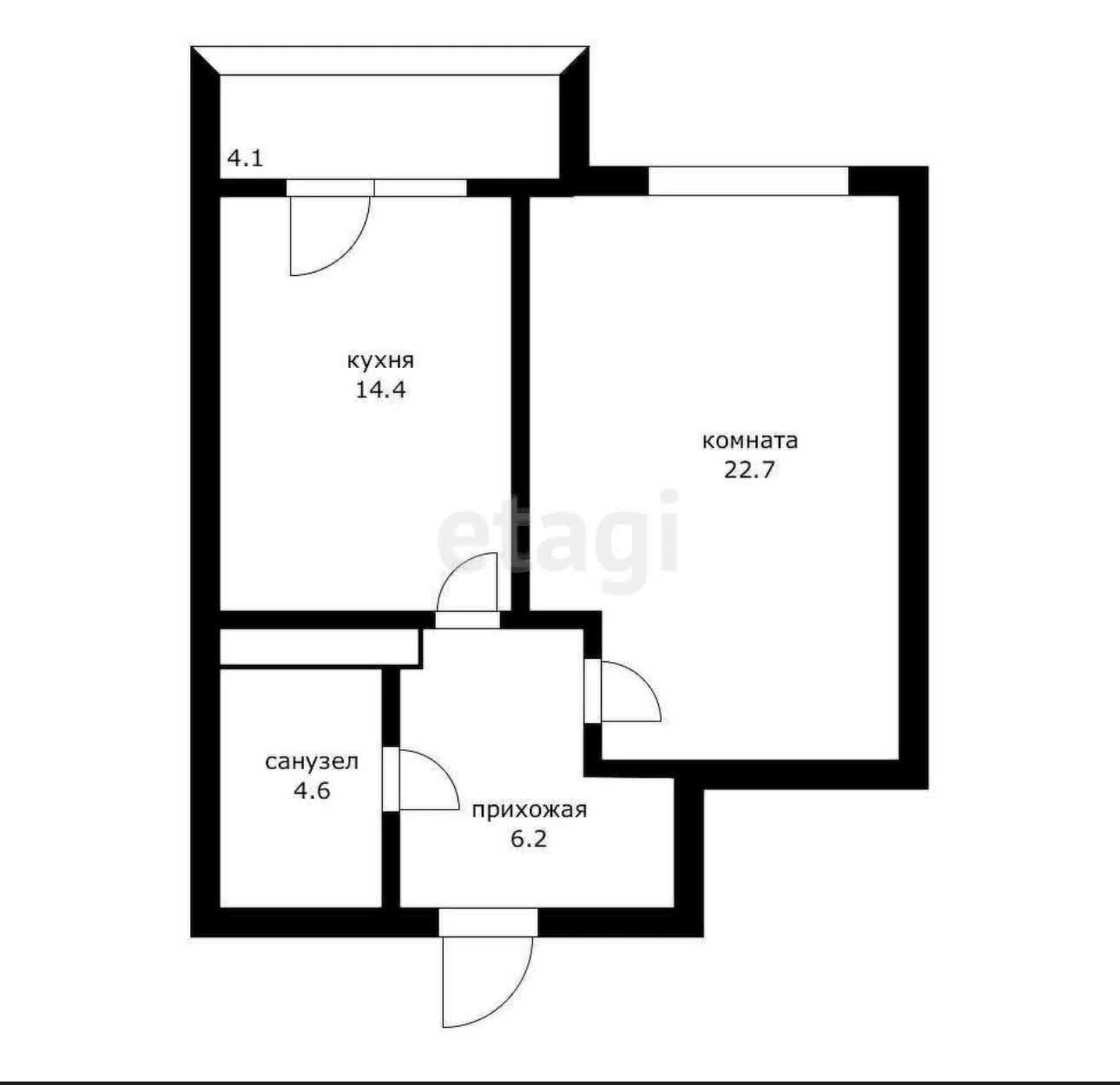 1-к квартира, 39.9м² (улица Каляева, 263/4к1) - миниатюра 8