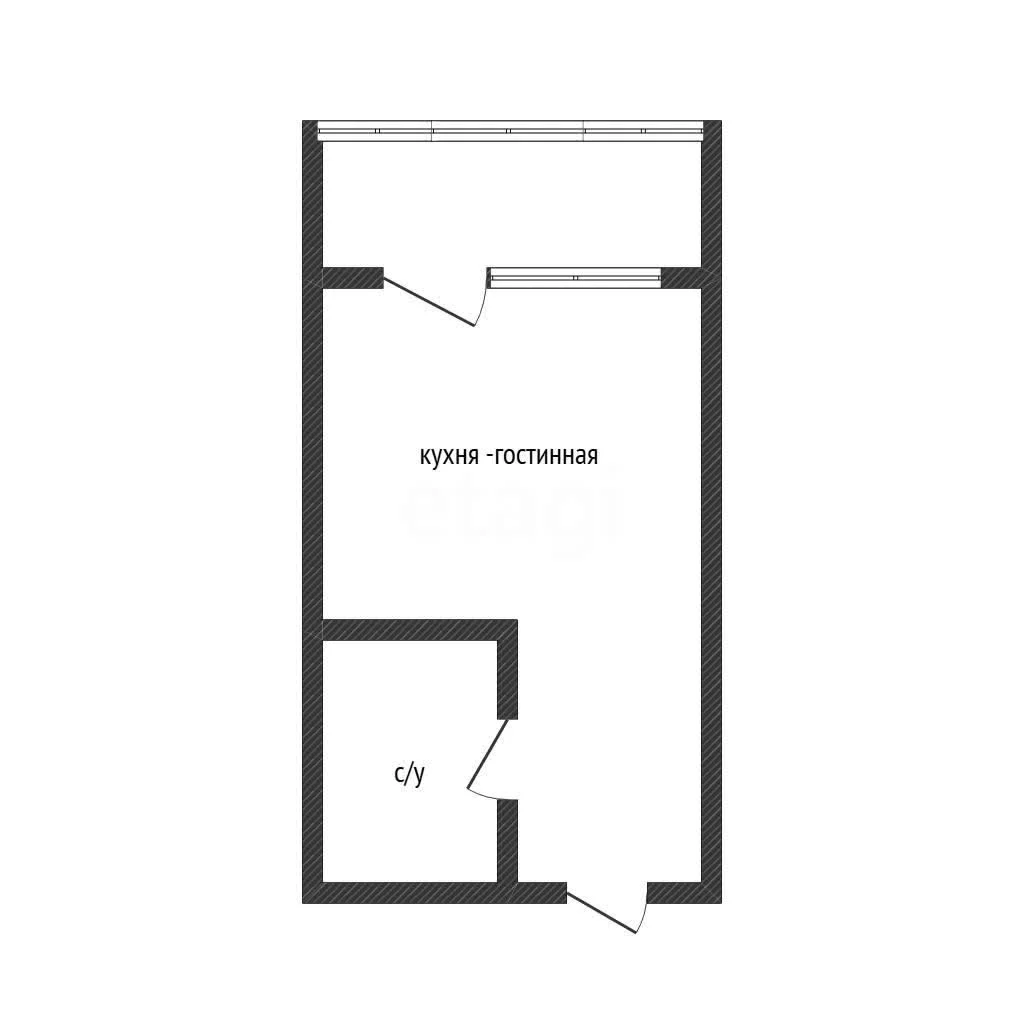 Студия, 19.6м² (, 4) - миниатюра 6