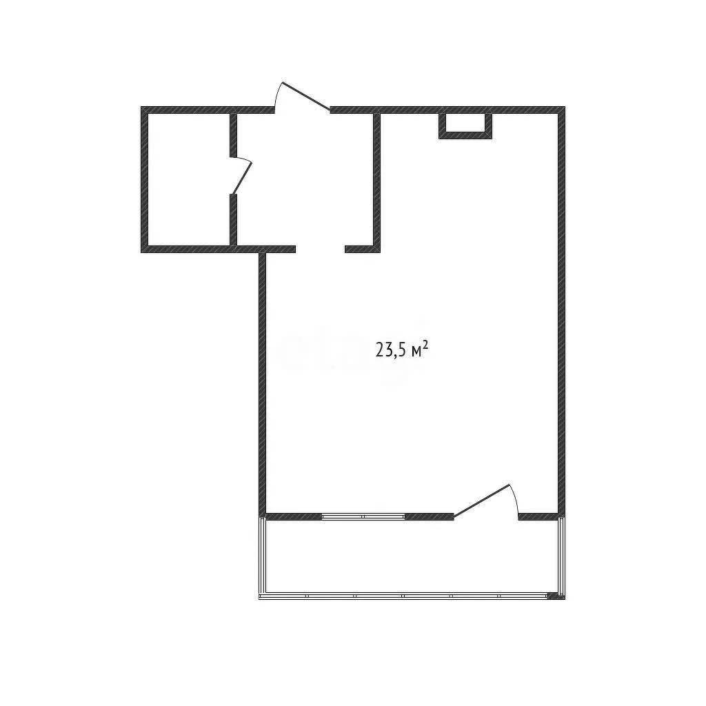 Студия, 23.3м² (улица Адмирала Серебрякова, 3/1) - миниатюра 11