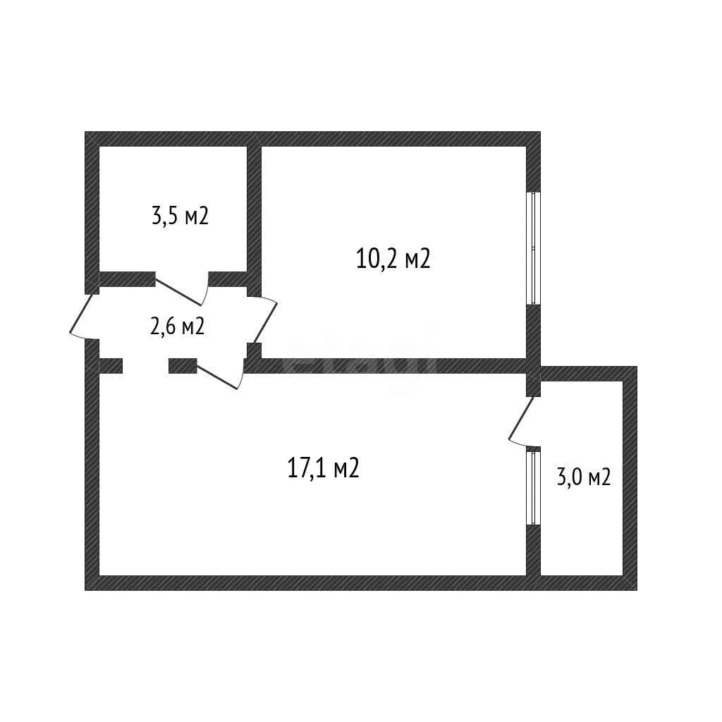 1-к квартира, 36.4м² (улица имени Сергея Есенина, 151) - миниатюра 29