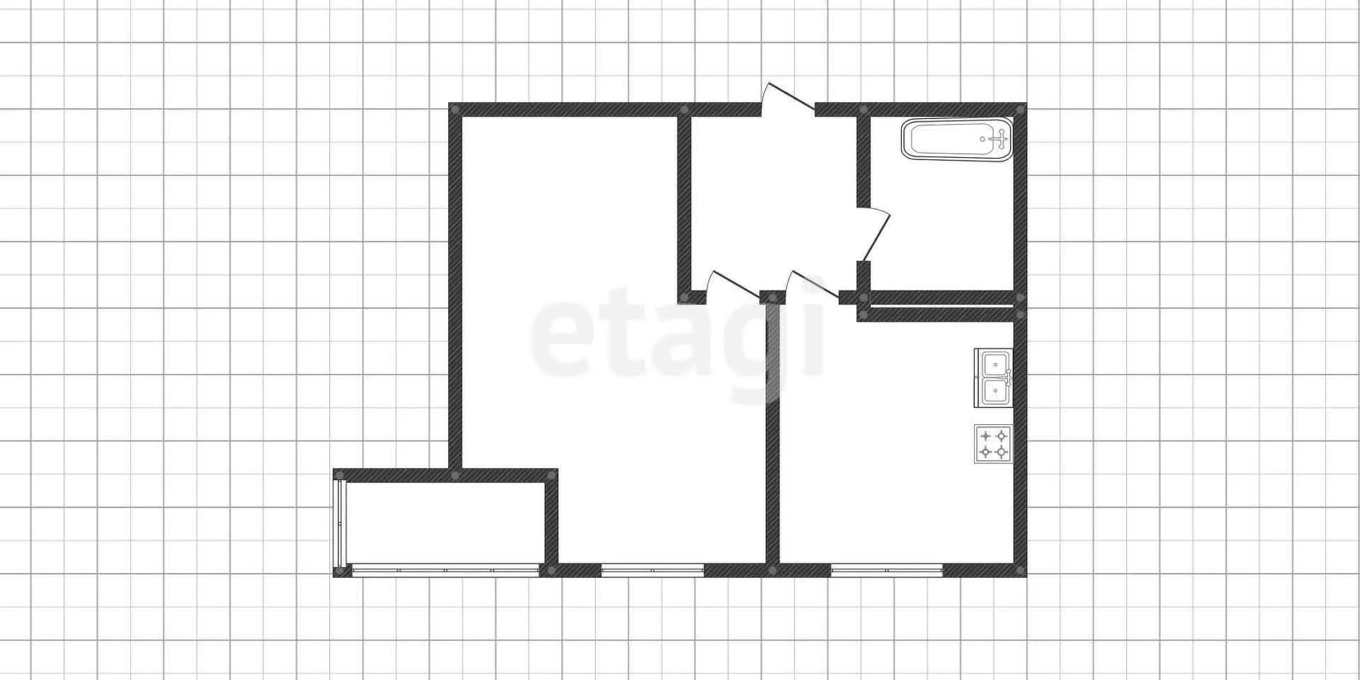 1-к квартира, 39.4м² (Античная улица, 8) - миниатюра 18