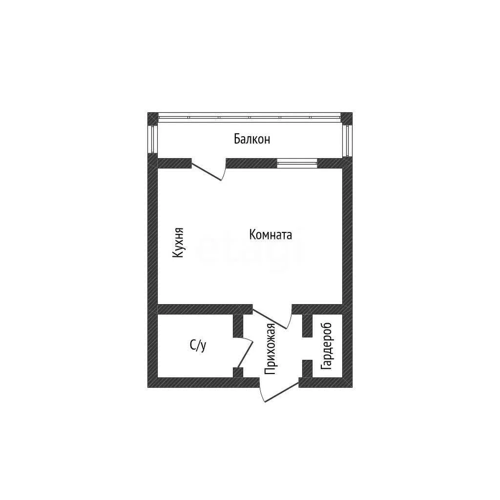 Студия, 26.6м² (Конгрессная улица, 19/1к2) - миниатюра 9