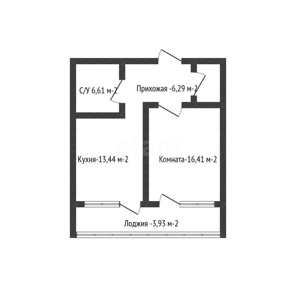 1-к квартира, 46.3м² (Дальняя улица, 8к1) - миниатюра 34
