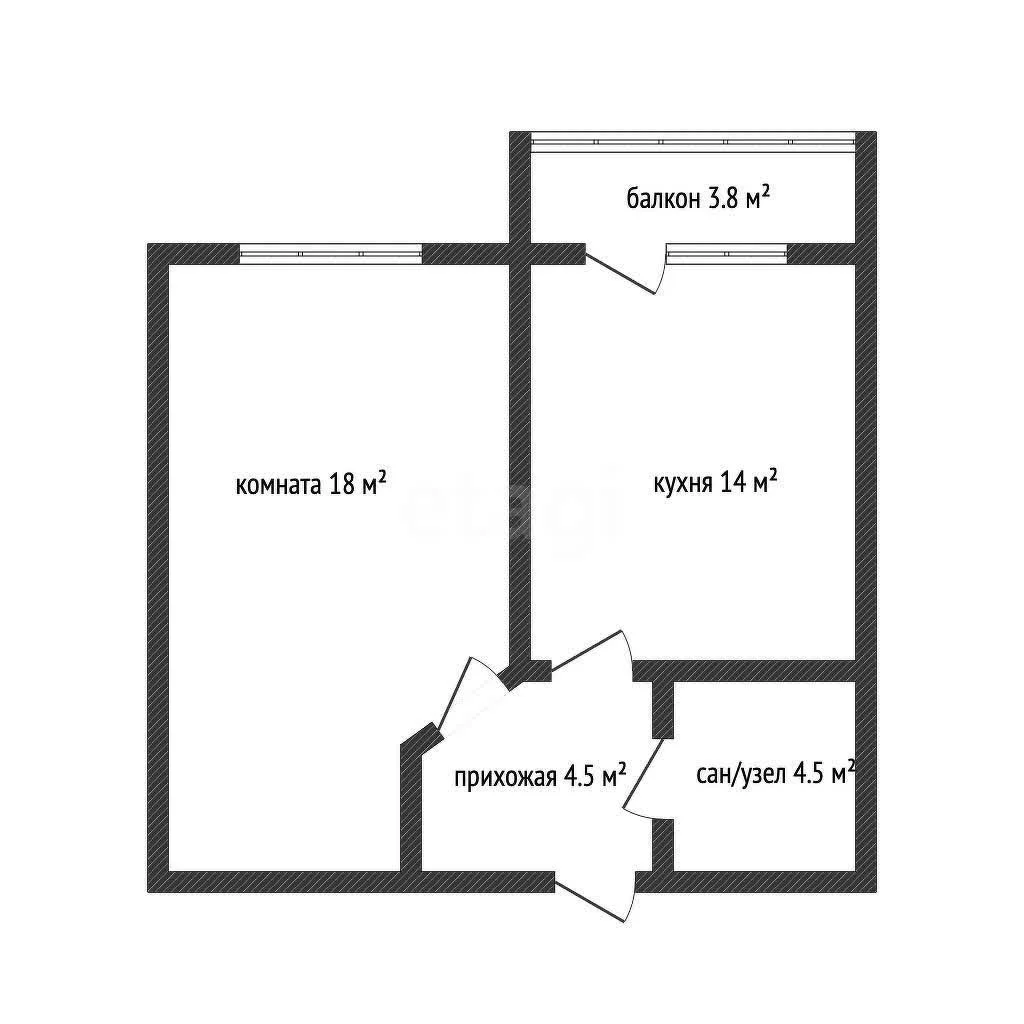 1-к квартира, 41.1м² (Восточно-Кругликовская улица, 42/3к2) - миниатюра 16