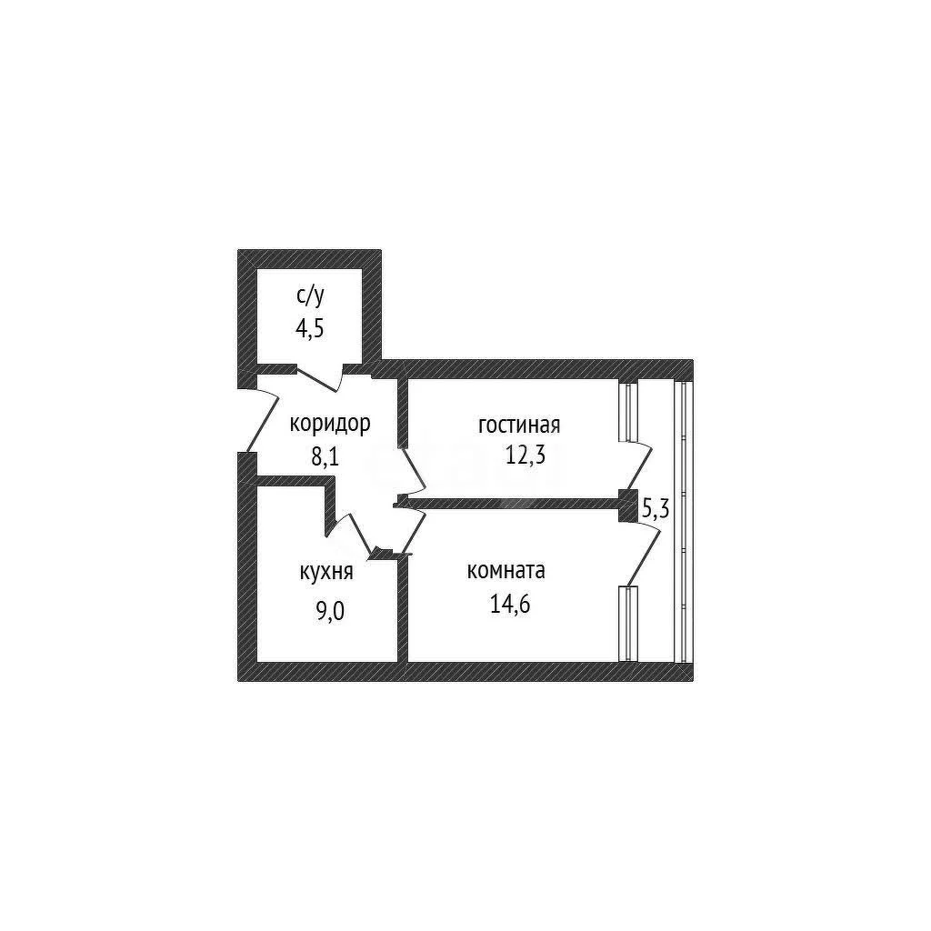 2-к квартира, 48.5м² (Агрохимическая улица, 82/2) - миниатюра 26