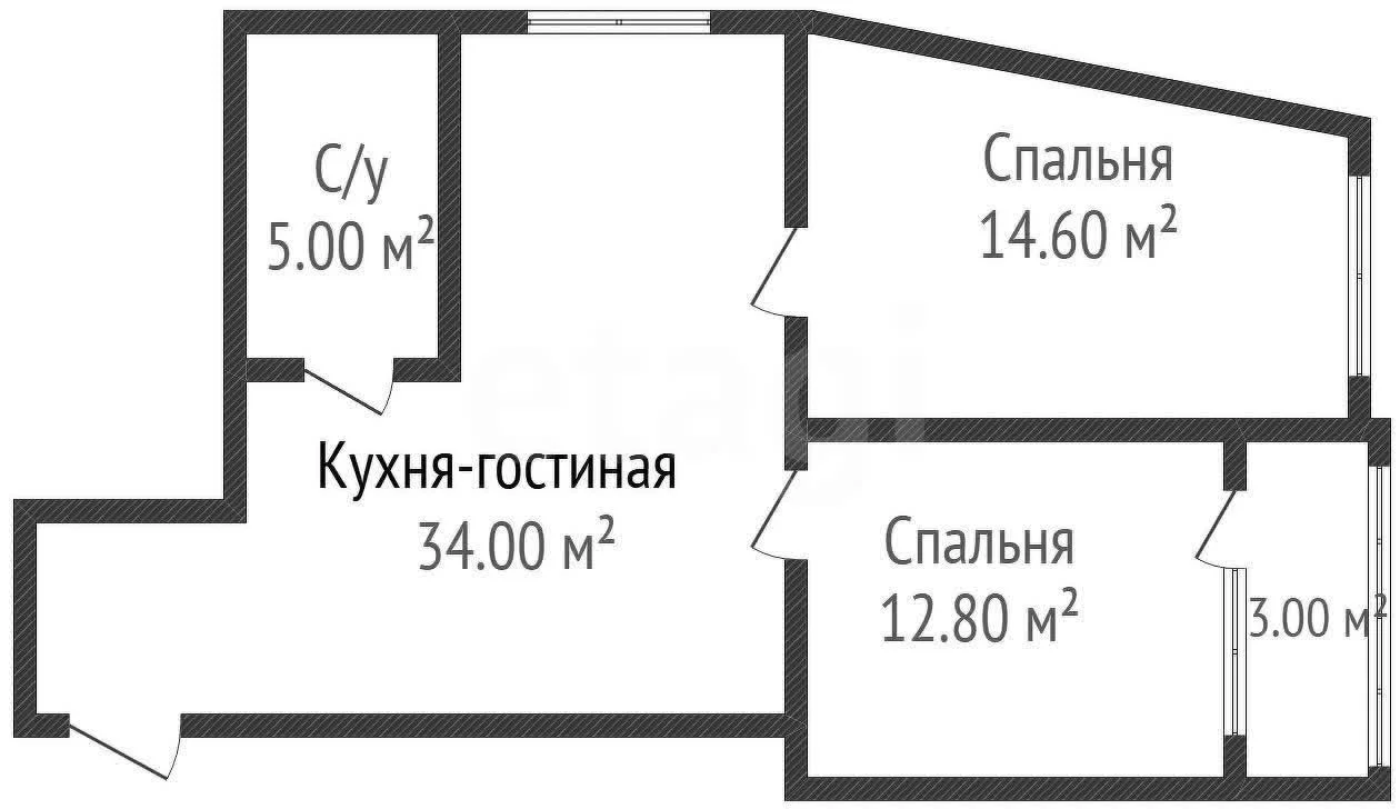 2-к квартира, 66.4м² (улица имени 40-летия Победы, 97/1) - миниатюра 35