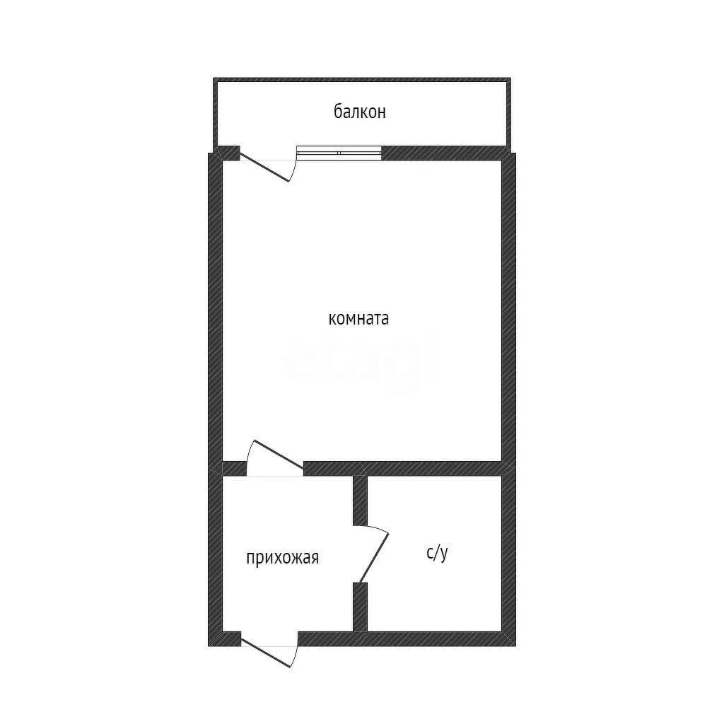Студия, 23м² (Сахалинская улица, 15к3) - миниатюра 9