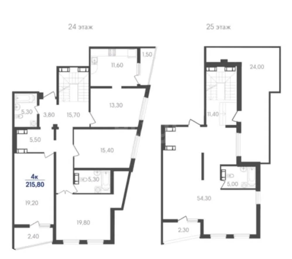 4-к+ квартира, 186.6м² (улица имени В.Н. Мачуги, 166к1) - миниатюра 2