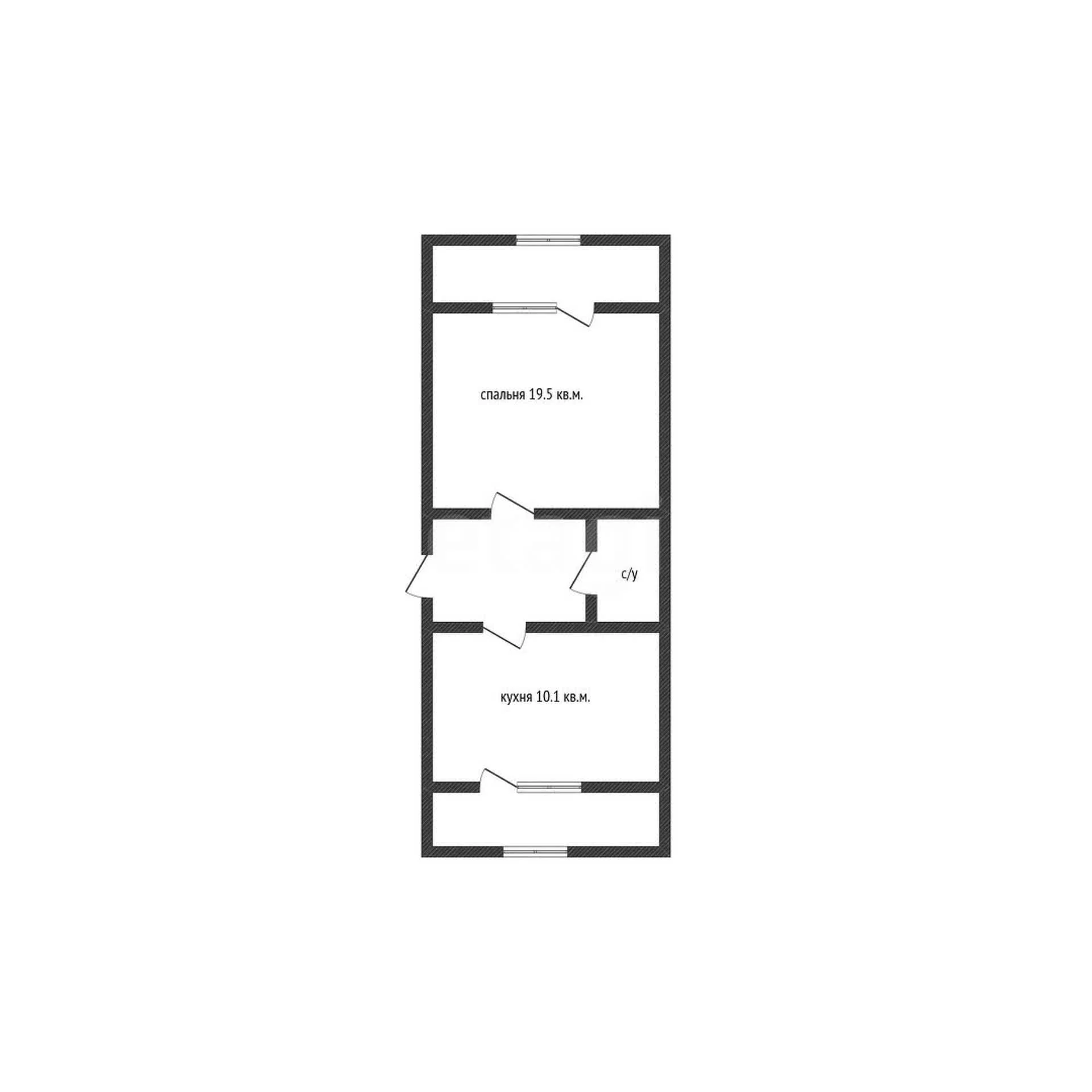 1-к квартира, 37.8м² (Дубравная улица, 17) - миниатюра 15