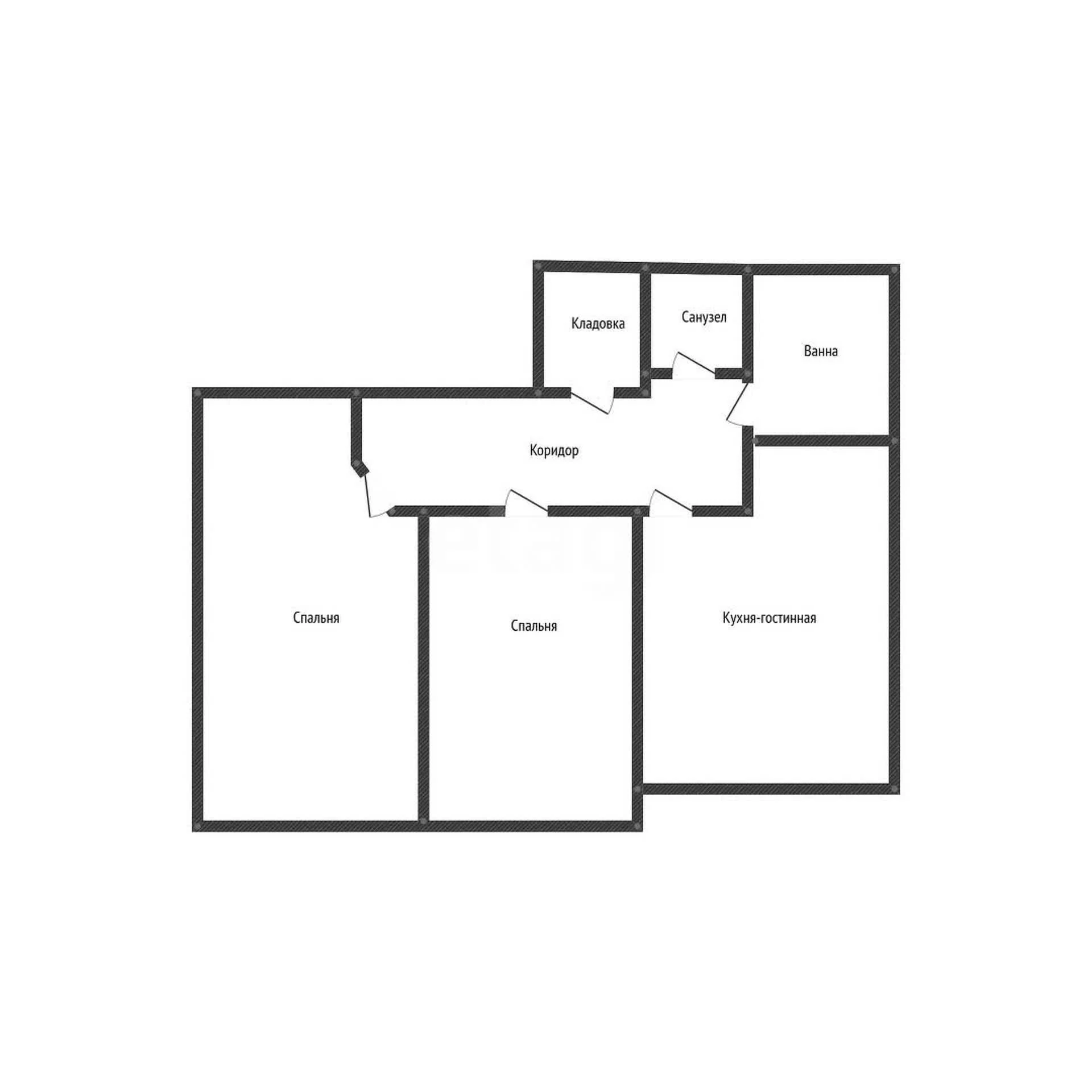 2-к квартира, 57м² (Колхозная улица, 5) - миниатюра 34