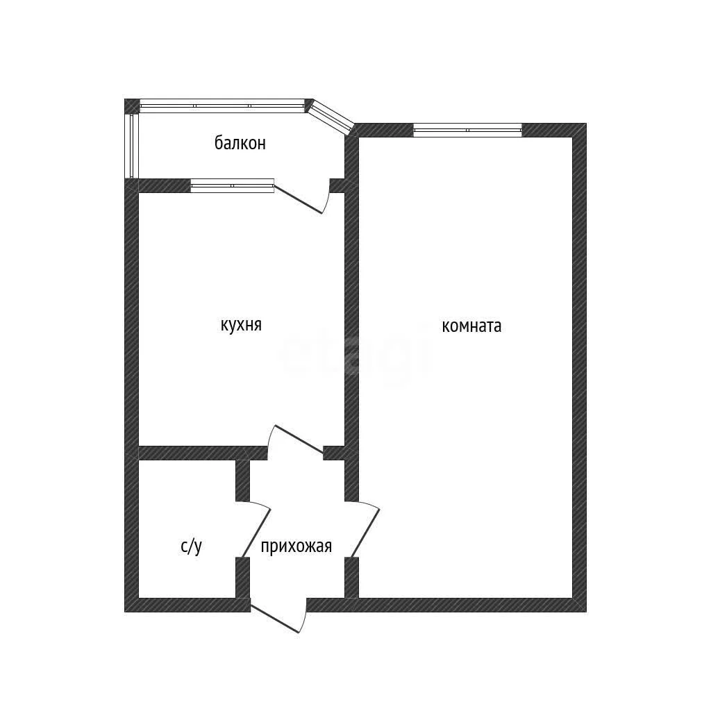 1-к квартира, 48.4м² (улица Александра Покрышкина, 2/1) - миниатюра 22