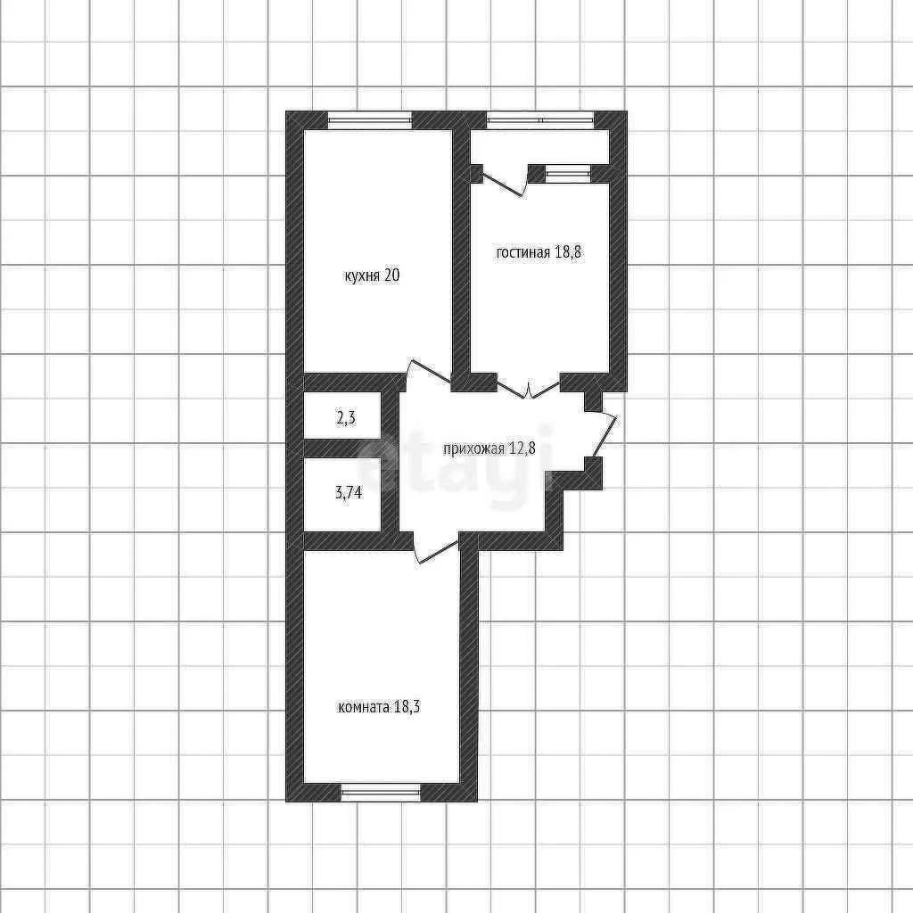 2-к квартира, 72.2м² (проезд Репина, 3к1) - миниатюра 26