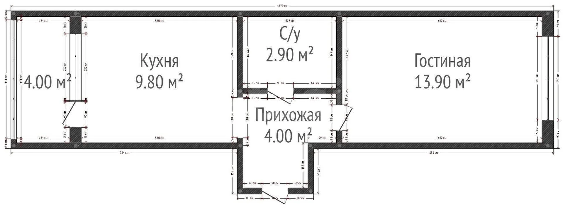 1-к квартира, 30.6м² (улица Западный Обход, 45к4) - миниатюра 25