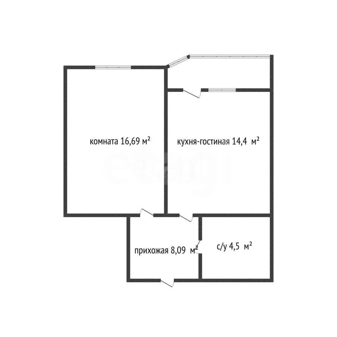 1-к квартира, 44.4м² (Уральская улица, 87/7с1) - миниатюра 2