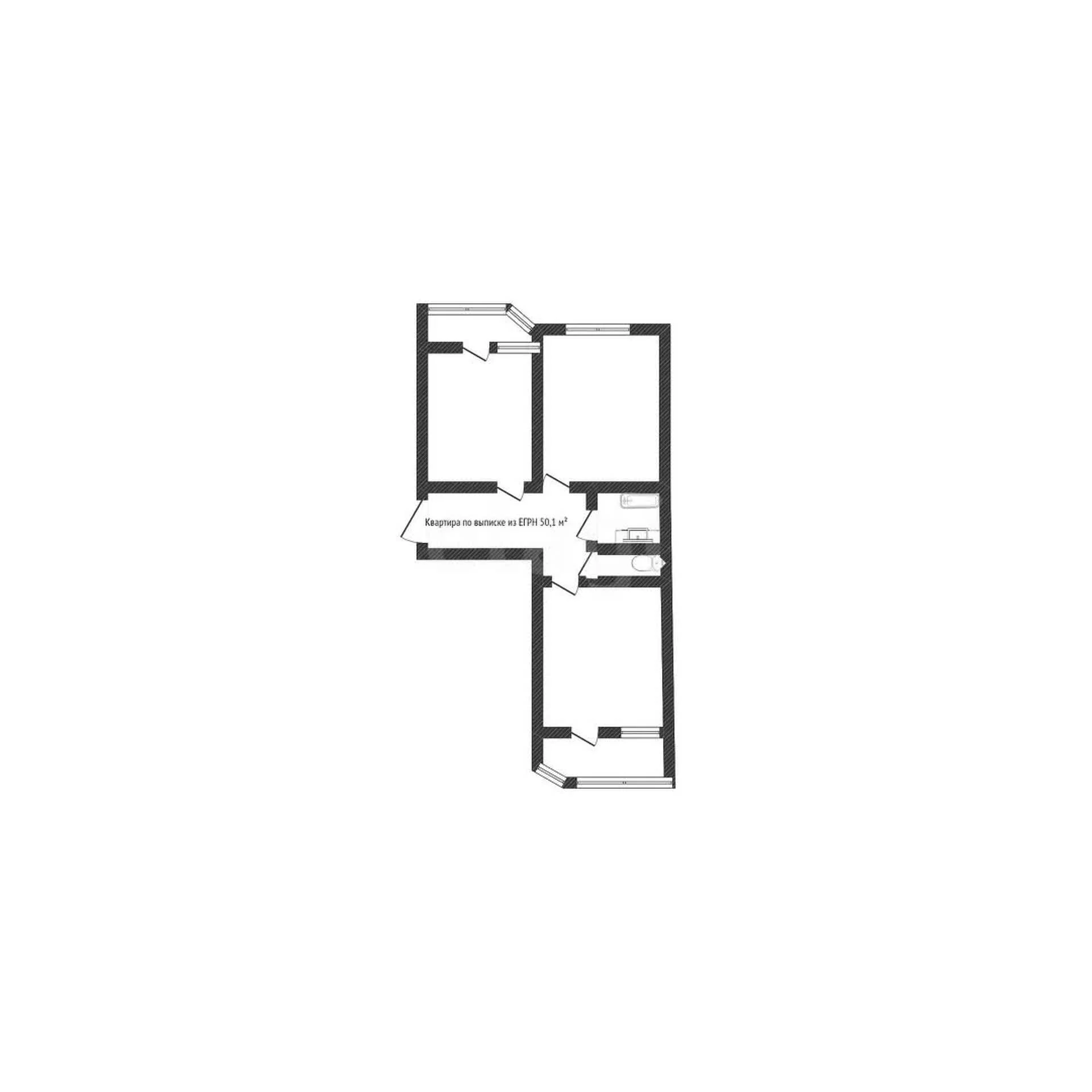 2-к квартира, 50.1м² (Конгрессная улица, 27) - миниатюра 36