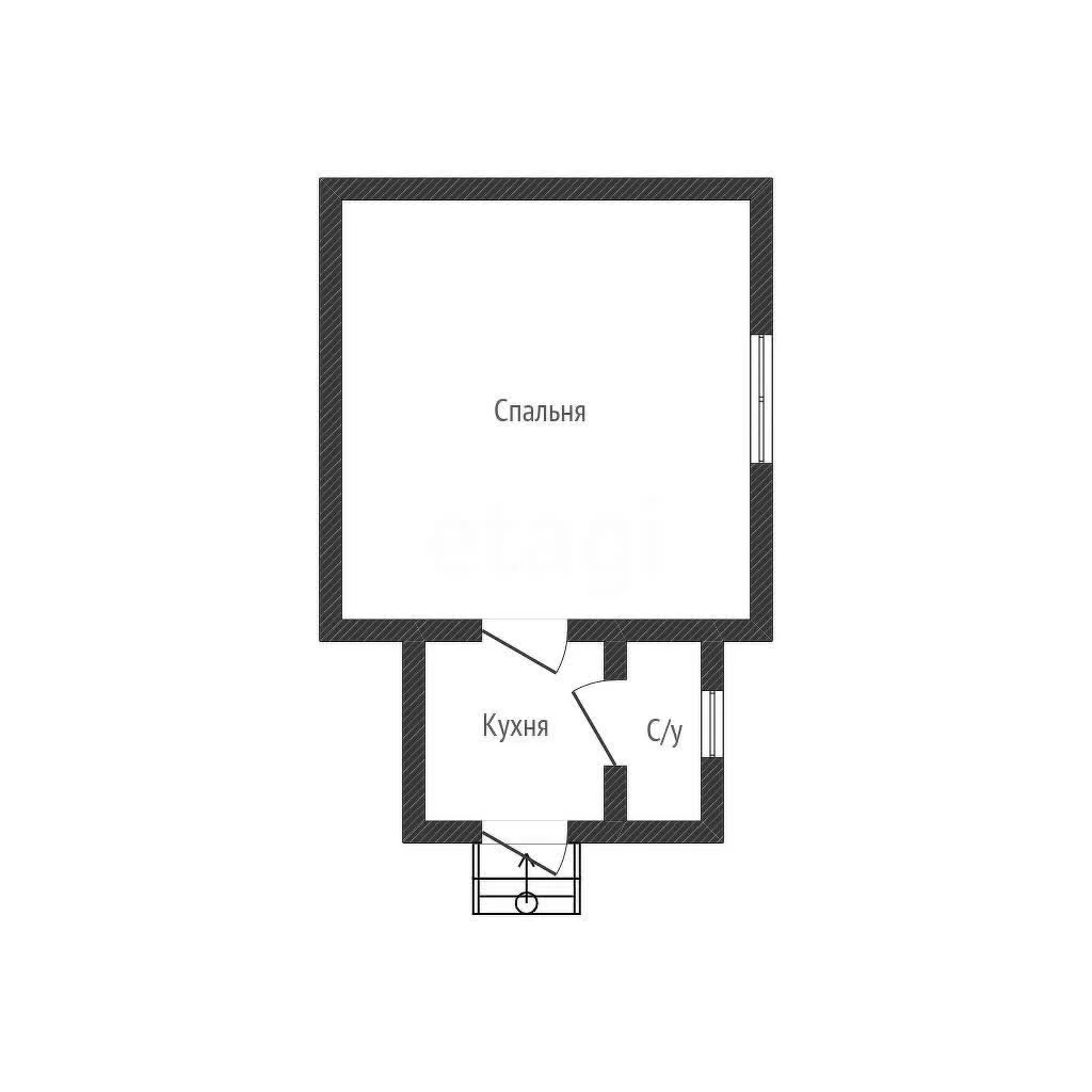 1-к квартира, 20.7м² (улица Янковского, 37) - миниатюра 10