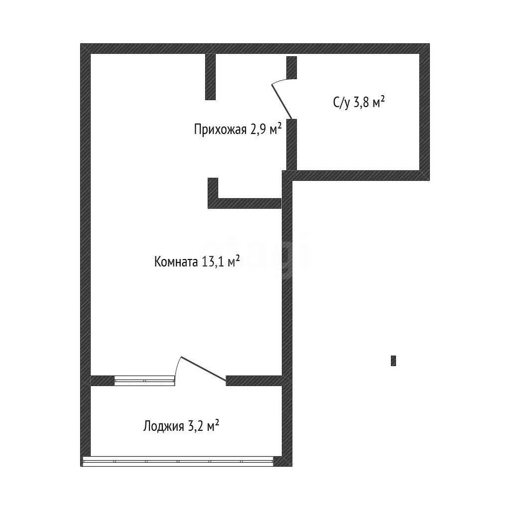 Студия, 19.5м² (улица Западный Обход, 57к2) - миниатюра 11