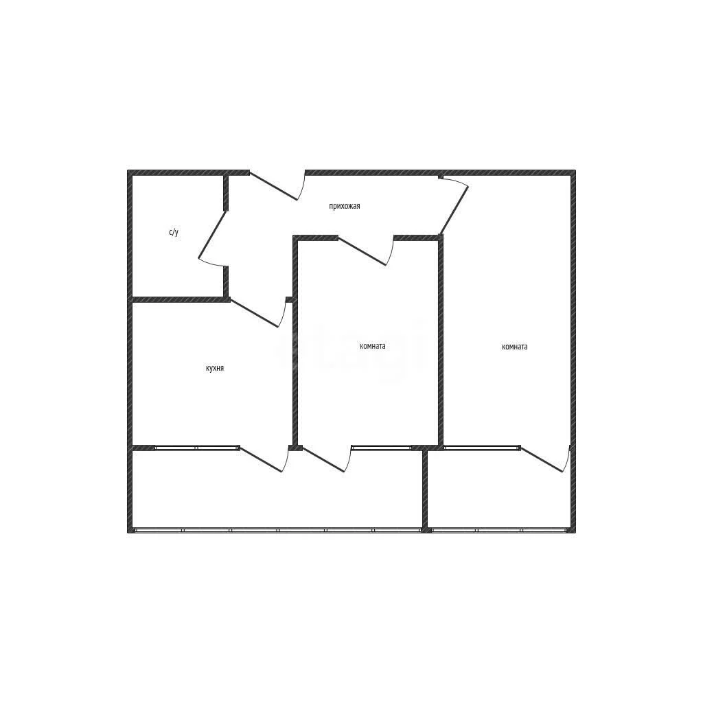 2-к квартира, 46.6м² (1-й Сахалинский проезд, 9) - миниатюра 12