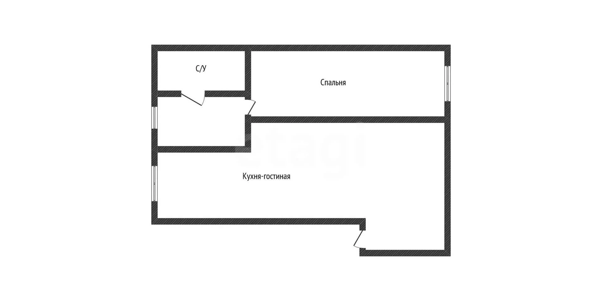 3-к квартира, 90.9м² (Колхозная улица, 26) - миниатюра 16